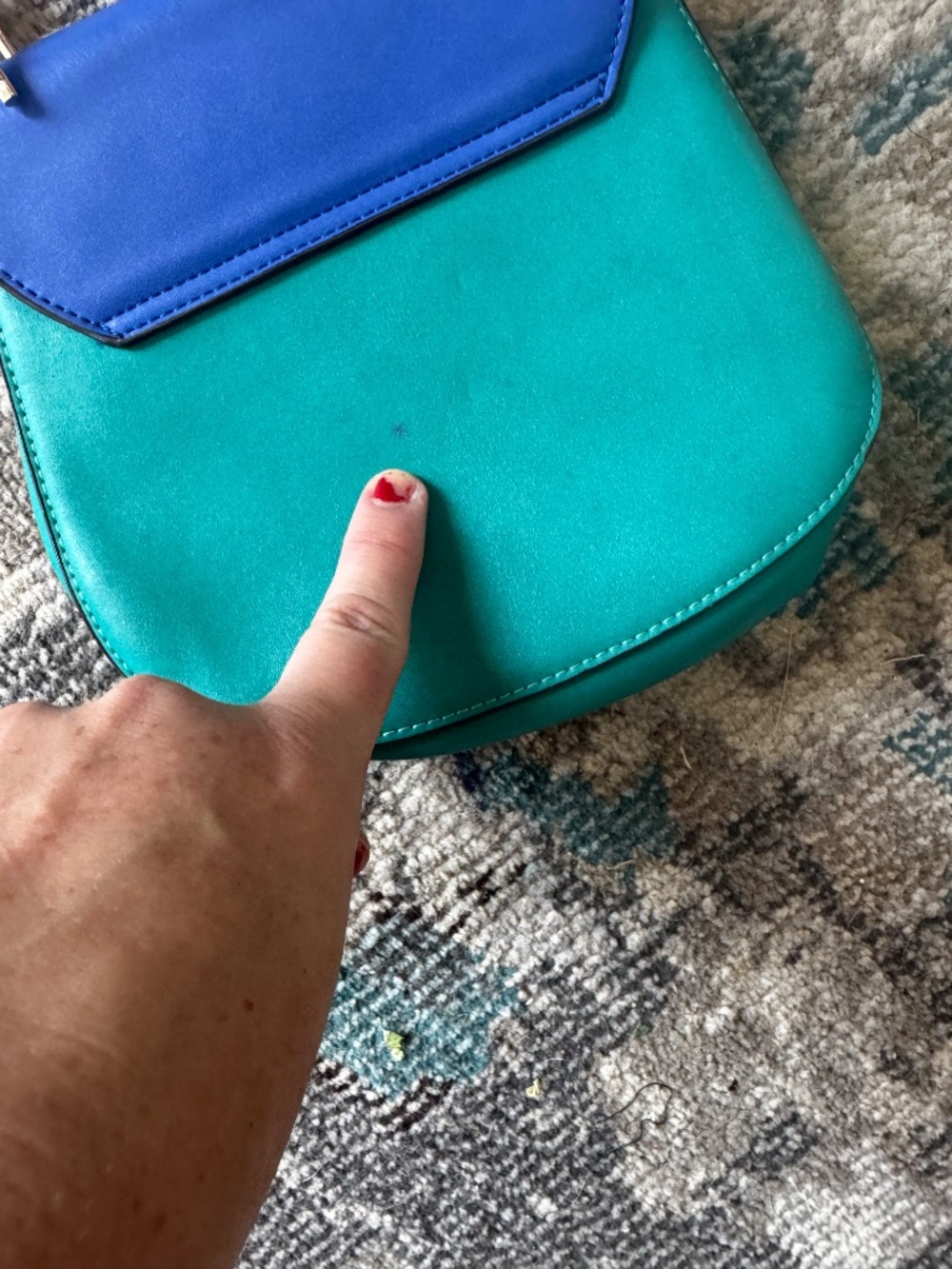 Beautiful Color Block Bag - Picture 4 of 7